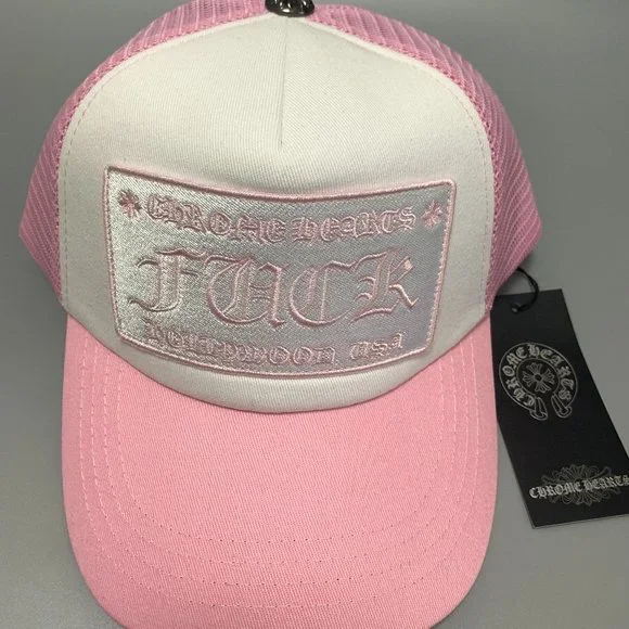 帽子 CHROME HEARTS CH BASEBALL TRUCKER CAP Chrome Hearts CH Logo Trucker Blue Orange Baseball Cap